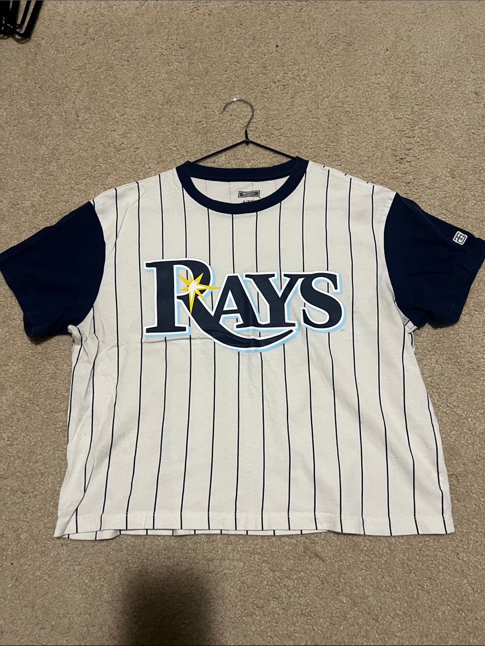 Striped Tee - Navy & White